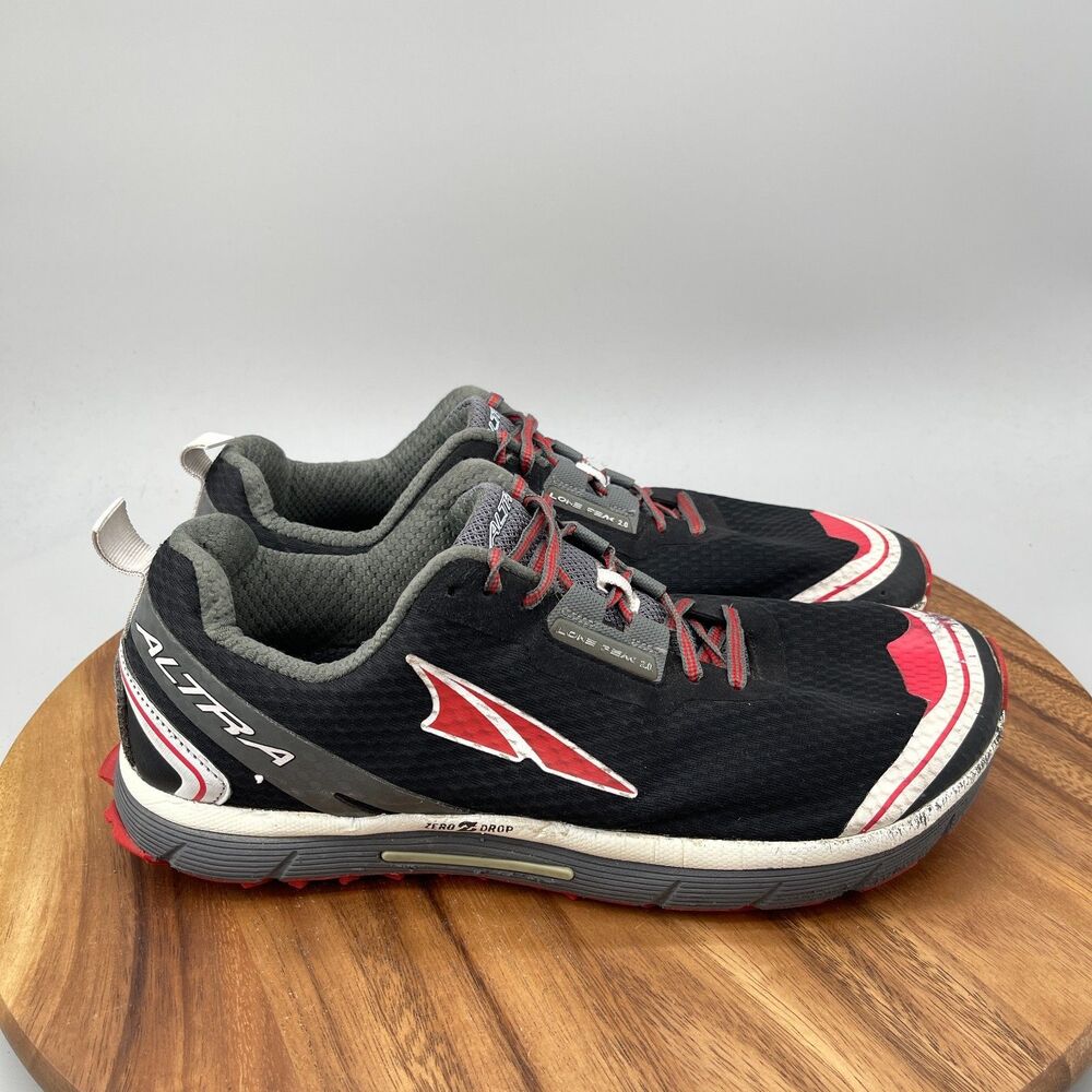 Altra Lone Peak 2.0 Shoes Mens Size 12.5 Black Trail Running Comfort Hiking